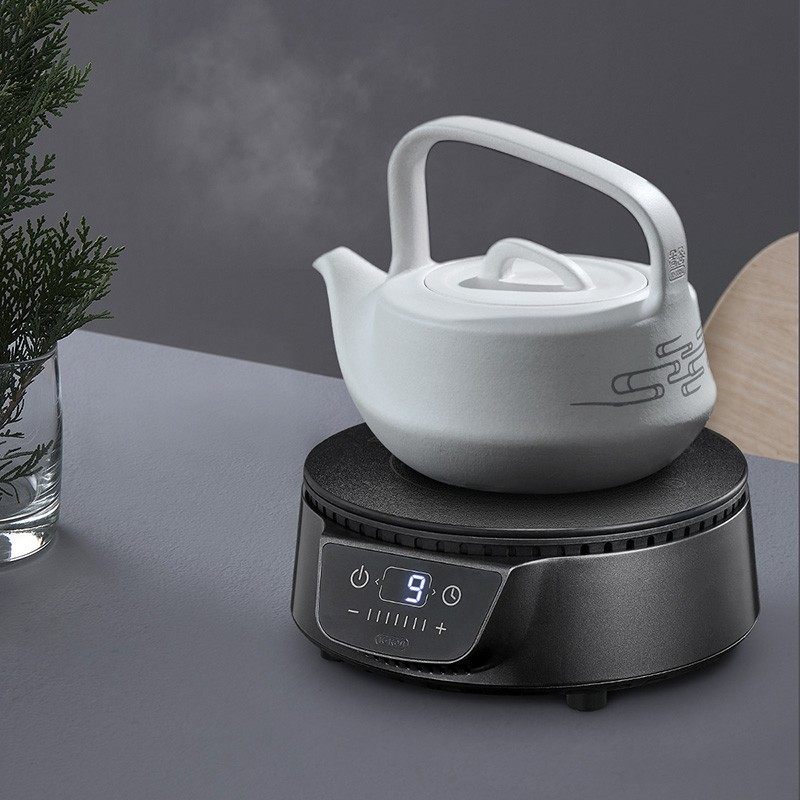 吉谷小型煮茶电陶炉家用智能迷你煮茶炉陶制玻璃烧水壶专用电热炉