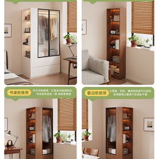 精选实木衣柜家用卧室储物柜小户型收纳柜衣帽柜床头柜抽屉柜床尾