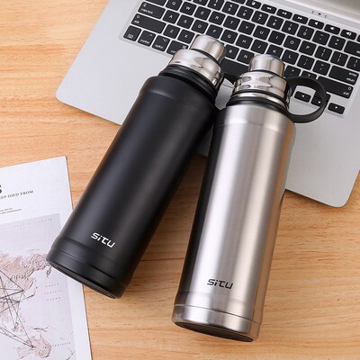 精选1500毫升大容量316内胆304不锈钢真空运动男女学生保温水杯子