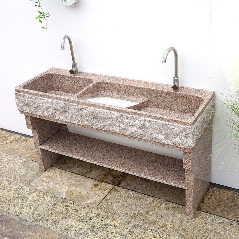精选天然花岗岩洗衣槽阳台带搓衣板石材洗手盆户外庭院大理石洗衣,家装主材,盆、台一体成型式台盆,淘宝优惠券,粉丝福利购,淘宝优惠卷