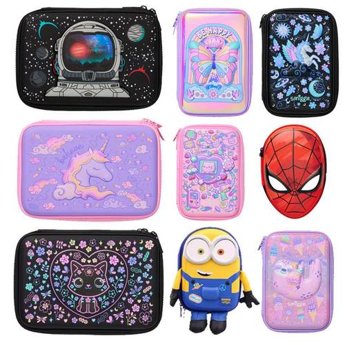 澳洲smiggle文具盒中小学生儿童铅笔袋大容量卡通文具包铅笔盒