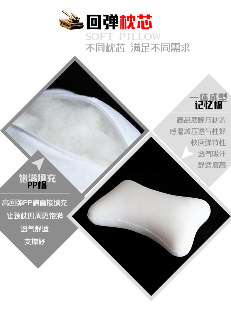 diy定制来图订做照片骨头枕 汽车载枕头枕车内用靠枕驾驶座护颈枕