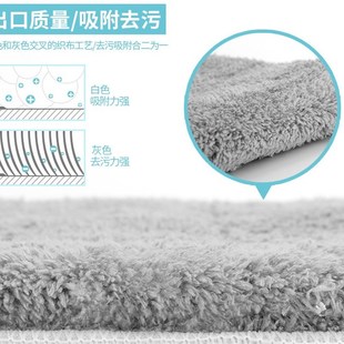 60cm拖把布平板拖把大号布头尘推头替换头条状粘贴式 排拖布5条装