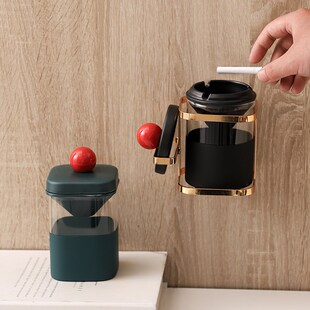 轻奢漏斗烟灰缸带盖防飞灰家用客厅个性大气卧室办公室烟缸高级感