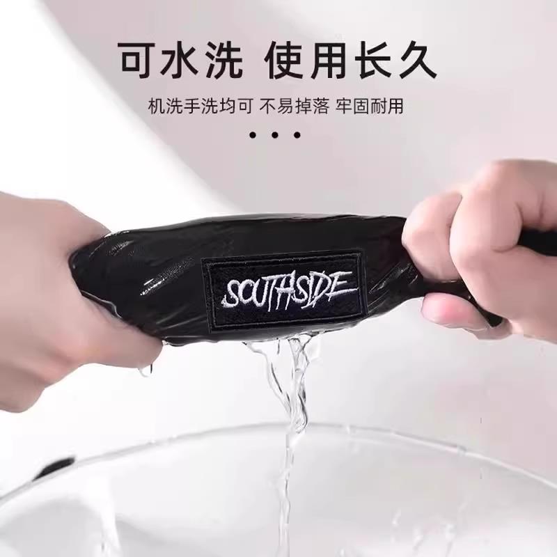 书包掉皮补丁贴背包破洞高端修补布贴黑色特大号绒布自粘免缝装饰