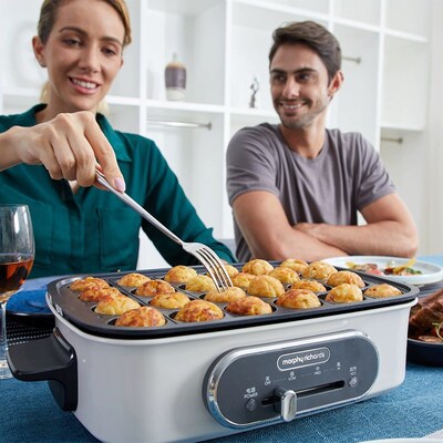 精选MR9088一代多功能锅配件六圆盘&平烤盘&丸子盘