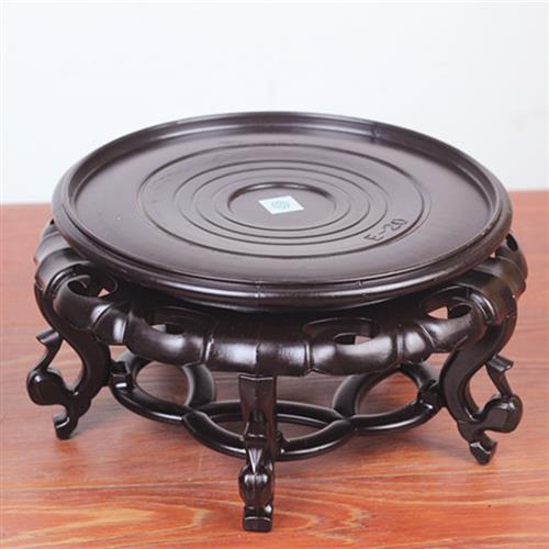 花盆花瓶底座鱼缸奇石根雕茶壶仿古底托防水塑料托盘花托花架花座