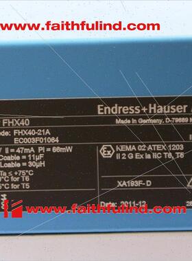 议价E+H FHX40-21A 恩德斯豪斯远程显示仪 Endress Hauser