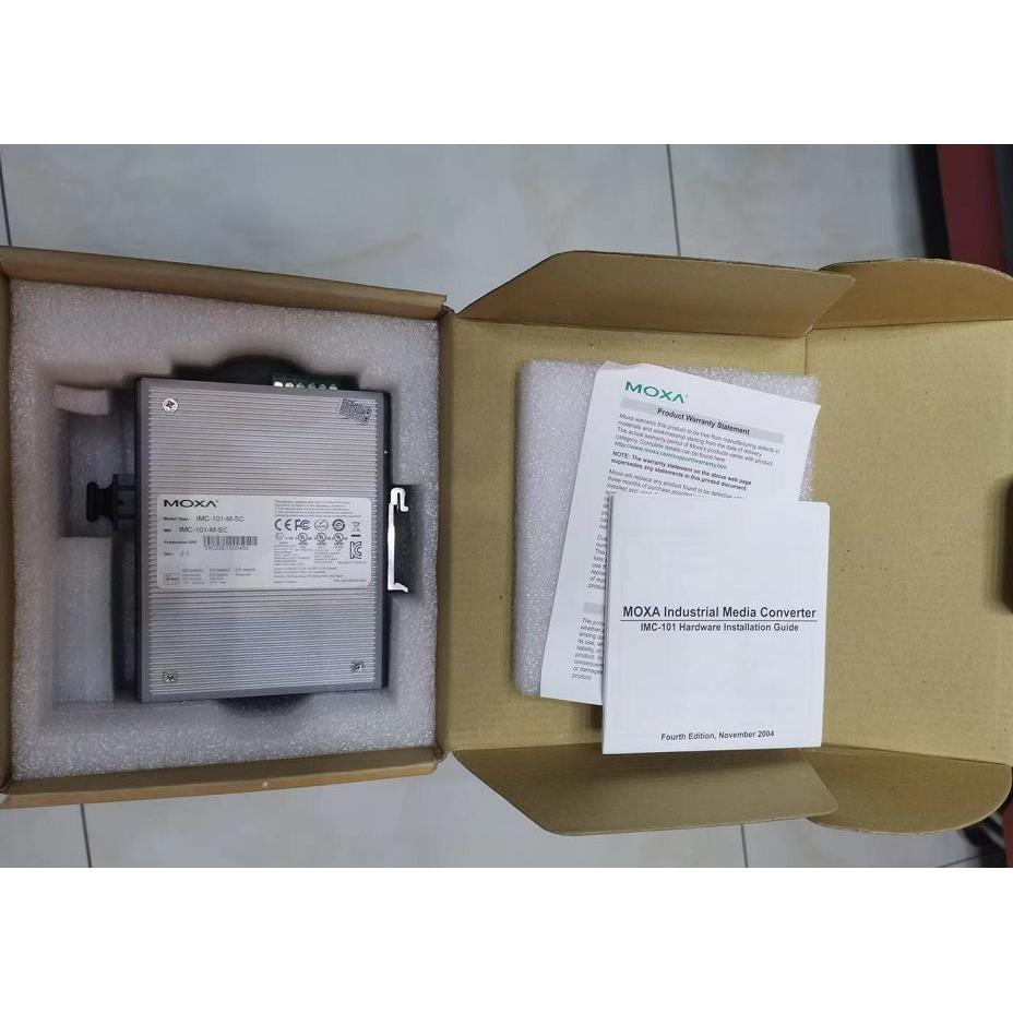 议价 MOXA 摩莎 IMC-101-M-ST V2.3 多模工业级光电转换器