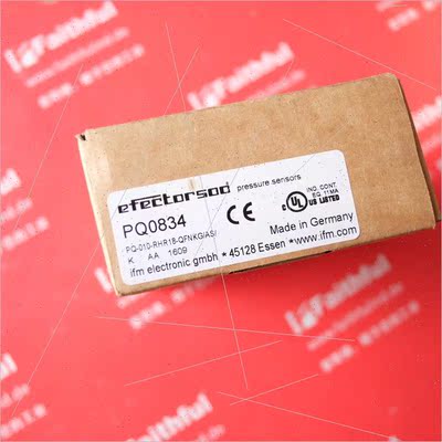 议价IFM PQ0834 易福门压力传器 PQ-010-RHR18-QFNKG/AS/