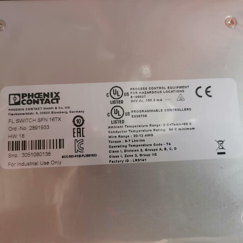 议价菲尼克斯工业交换机SFN 16TX  2891933