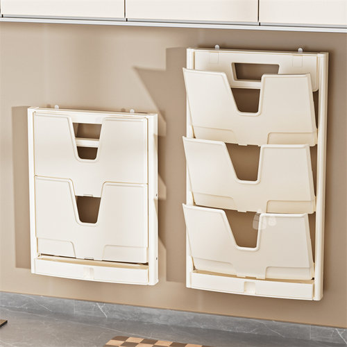 厨房吸盘折叠锅盖架免打孔菜板架