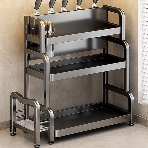 厨房调料品台面置物架多功能筷刀架台面用品盐调味料瓶罐收纳架子