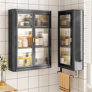 小户型洗漱台置物柜壁挂式墙上卫浴收纳架一体浴室防水免打孔柜子