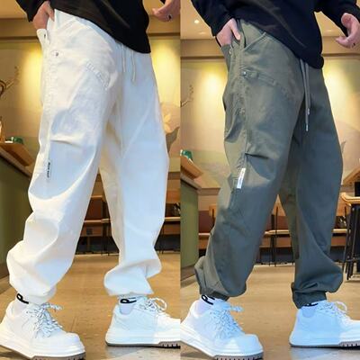 男士宽松百搭美式工装裤束脚裤