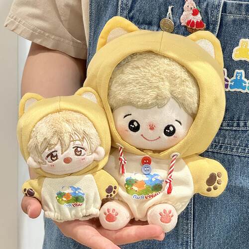 宇宙商店 小动物游园会 10cm20cm棉花娃娃玩偶努努用连体卫衣单品