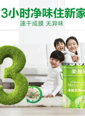 乳胶漆内墙清新超白净味防水防霉水性内墙涂料室内白色墙面漆
