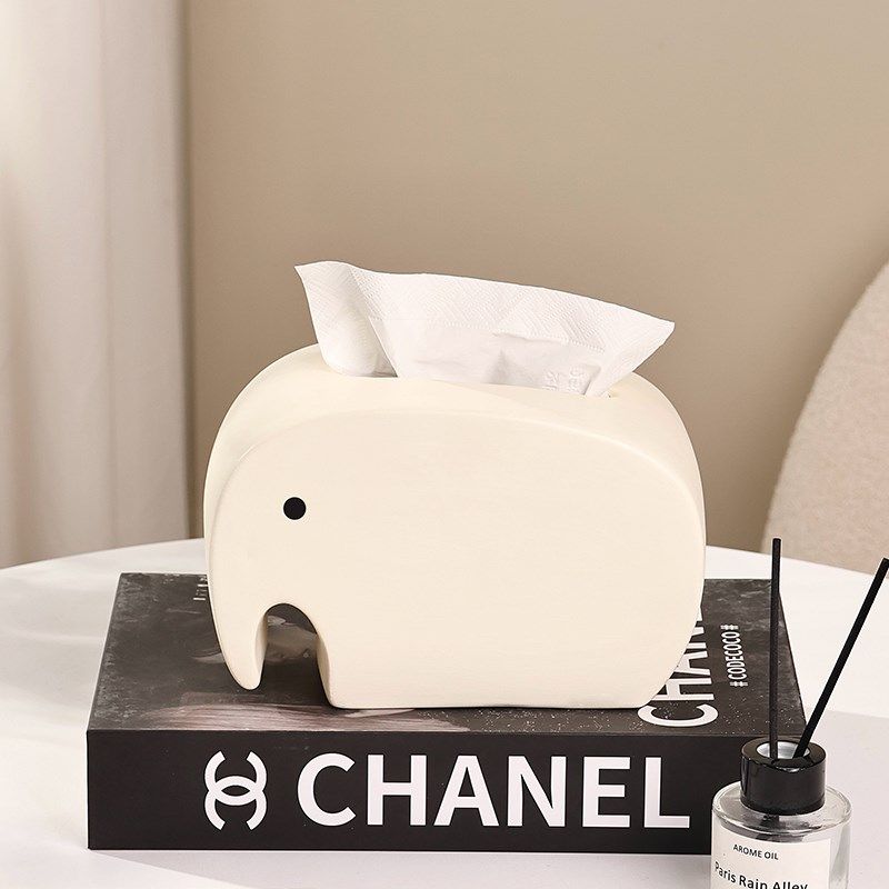 精选吉象创意纸巾盒家用客厅陶瓷餐巾纸盒子2025新款高级感轻奢抽,家居饰品,装饰纸巾盒,淘宝优惠券,粉丝福利购,淘宝优惠卷