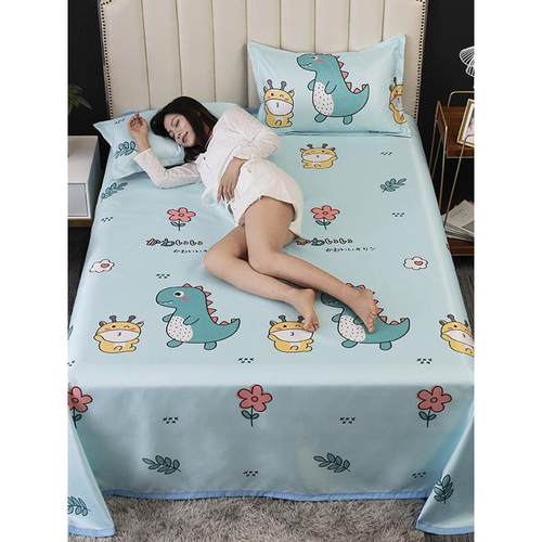 冰丝凉席三件套1.8m床夏季空调软席可水洗折叠席子1.5夏天可机洗