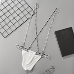 吊带男士内裤性感连体挂钩可拆卸提臀低腰薄U凸绑带gay青年丁字裤