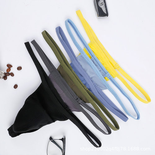 男士丁字裤低腰细带透气