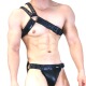 JOCKMAIL性感男士 左右肩塑身 肩带胸带两层复合皮革可拆卸调节尺码