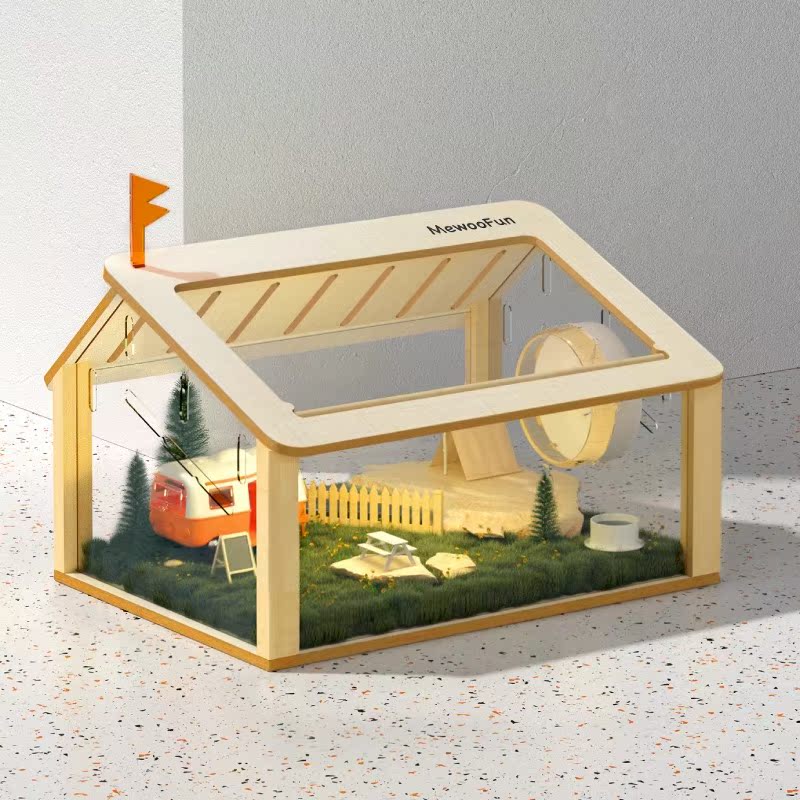 豪华全景亚克力仓鼠笼