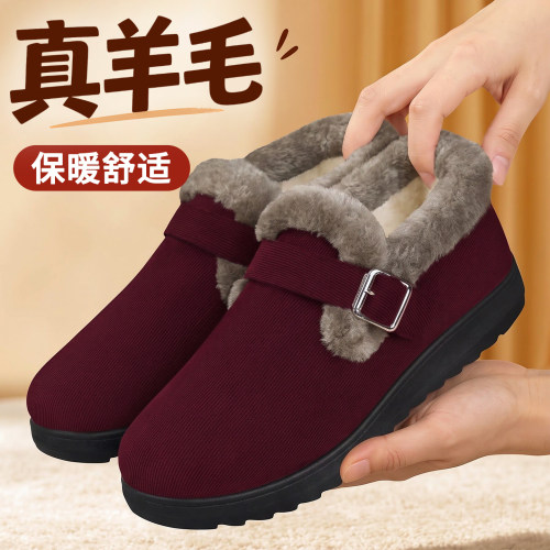 老北京棉鞋女冬季加绒加厚保暖