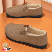 老北京布鞋 保暖奶奶妈妈加绒一脚蹬防滑老年人棉鞋 女冬季 2026新款