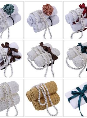 样板间摆件轻奢浴室柜装饰品卫生间壁龛毛巾套装展厅样板房软装饰