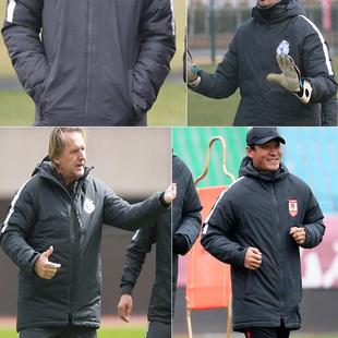 中超球员棉服冬训足球训练大衣外套中长款冬季体育生棉袄定制队徽