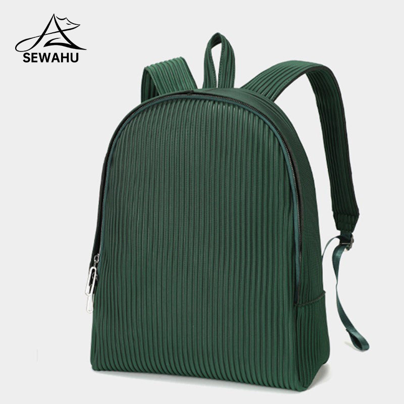 大容量旅行男士双肩包男款商务通勤电脑背包男生墨绿色轻便书包女