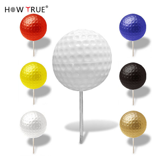 高尔夫发球台标志塑料圆形发球界标golf发球台界标高尔夫球场配件