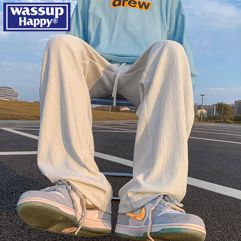 WASSUPHAPPY夏季休闲裤子男