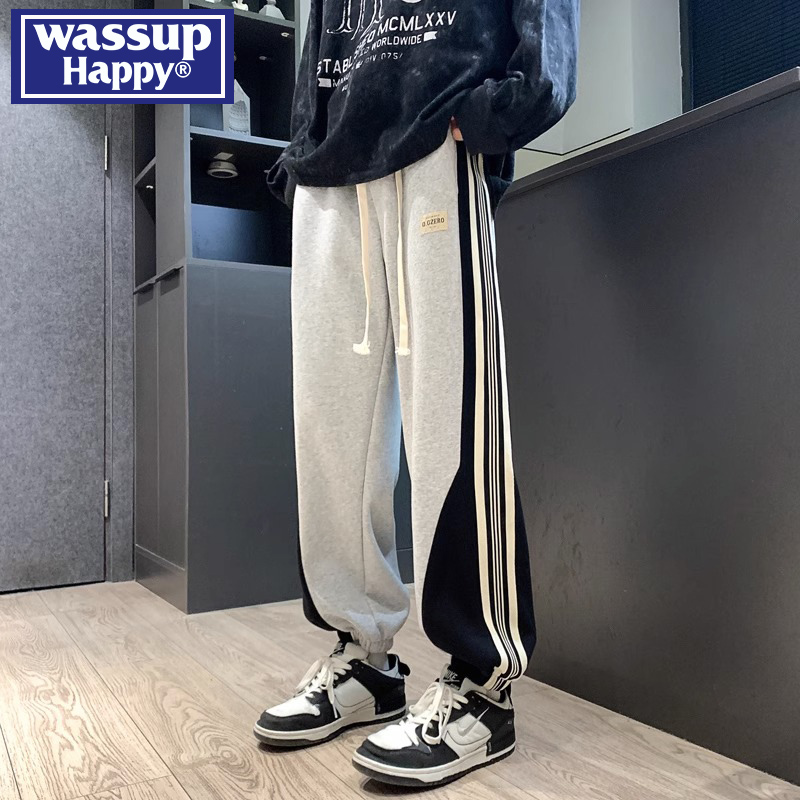 WASSUPHAPPY春秋季裤子潮流百搭