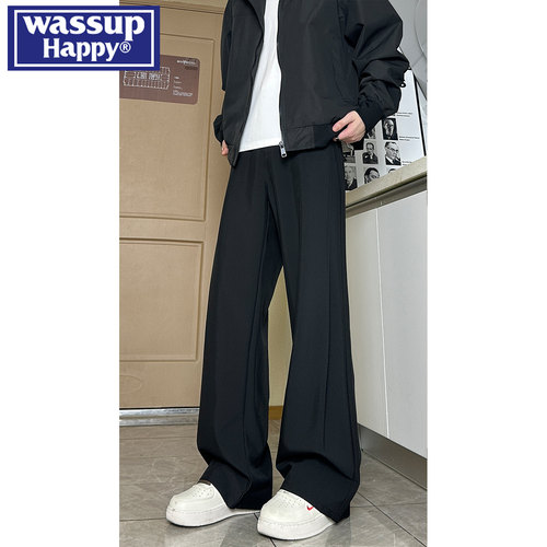 WASSUPHAPPY高级感微喇西裤男士