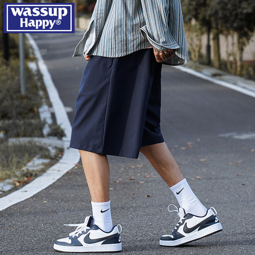 WASSUPHAPPY夏季薄款五分裤子男