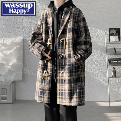 WASSUPHAPPY秋冬季毛呢大衣男款
