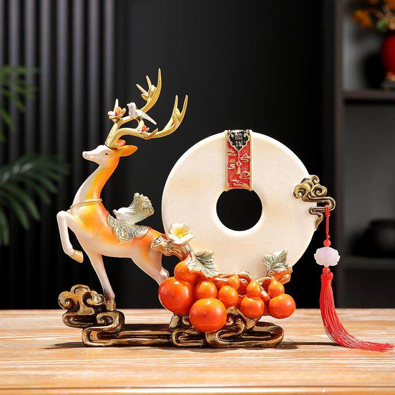 新中式鹿摆件客厅家居装饰电视柜玄关酒柜装饰品乔迁招财礼品,家居饰品,装饰摆件,淘宝优惠券,粉丝福利购,淘宝优惠卷