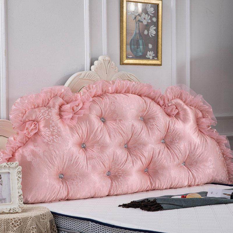 粉色床头靠垫靠背软包靠背垫床榻榻米床靠床头垫床上靠枕拆洗欧式,居家布艺,床头靠垫,淘宝优惠券,粉丝福利购,淘宝优惠卷