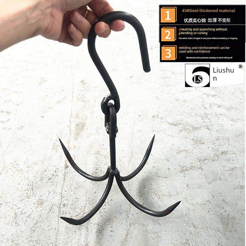 锻打猪肉挂钩屠宰线挂钩肉钩市场卖肉专用钩4钩子烧腊工具猪肉钩,五金/工具,吊钩/抓钩,淘宝优惠券,粉丝福利购,淘宝优惠卷