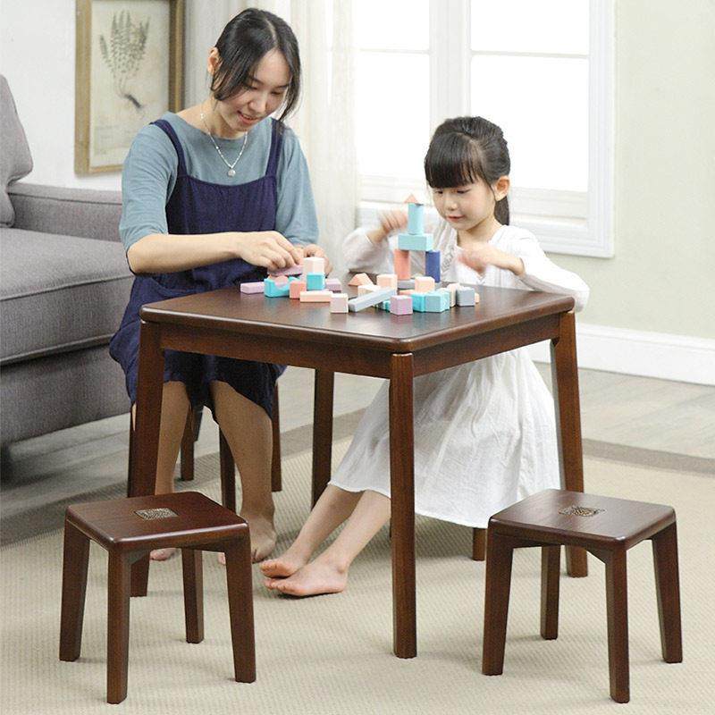 绿朵小板凳墩子玄关换鞋凳方凳茶几矮凳学习桌椅餐椅家用实木凳子,收纳整理,收纳凳,淘宝优惠券,粉丝福利购,淘宝优惠卷