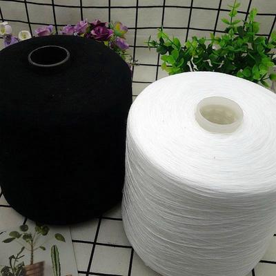 优质202缝纫线粗线黑白牛仔线大卷锁边线203涤纶缝纫机线宝塔线