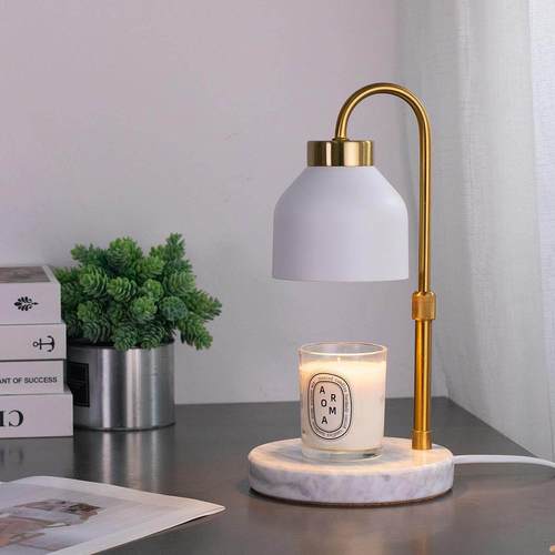 香薰融蜡灯轻奢北欧融烛灯无火插电定时调光蜡烛灯卧室装饰台灯