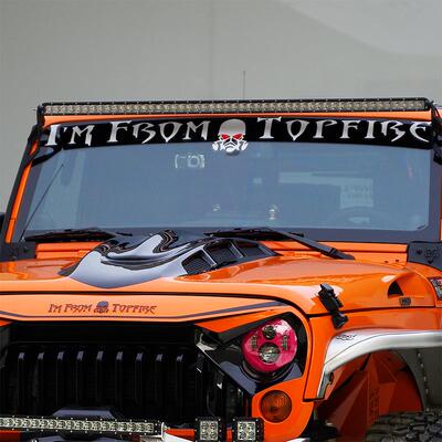 牧马人车贴前挡风玻璃贴纸牧马人坦克300猛禽越野车改装拉花顶火