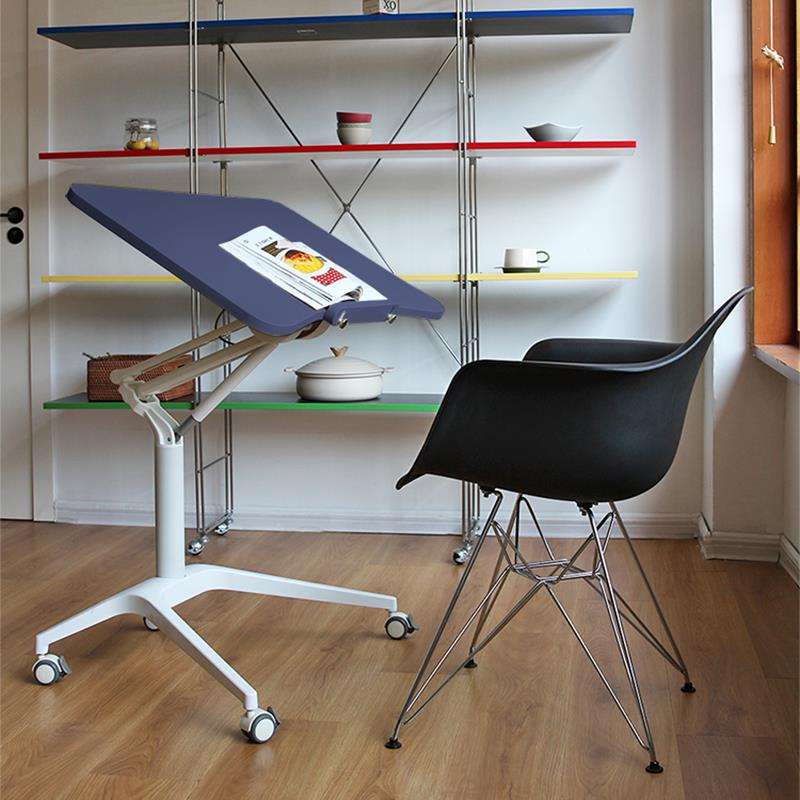 号角屋 莫斯升降桌实木沙发边几学习办公电脑桌可折叠移动床边桌