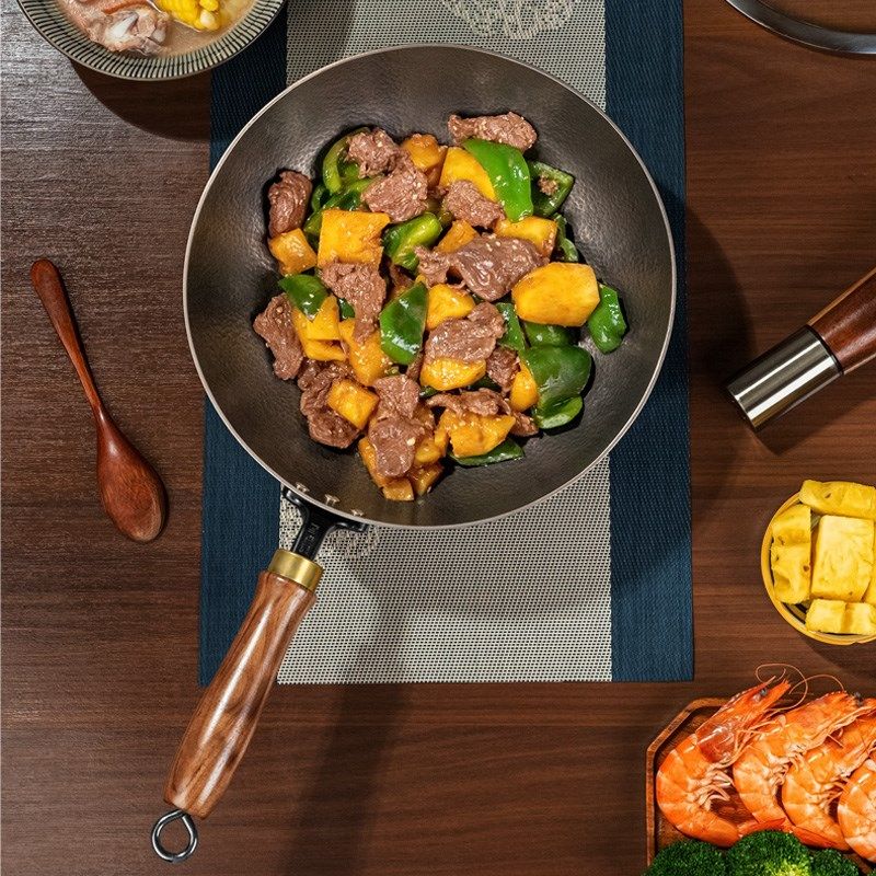 精选卢记钛锅纯手工锻打纯钛平底小炒锅无涂层一人食家用炒菜锅不,厨房/烹饪用具,炒锅,淘宝优惠券,粉丝福利购,淘宝优惠卷