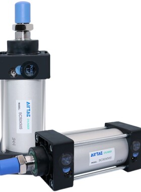 亚德客标准气缸大推力SC32/40/50X25X50X75X100X150X200X300S带磁