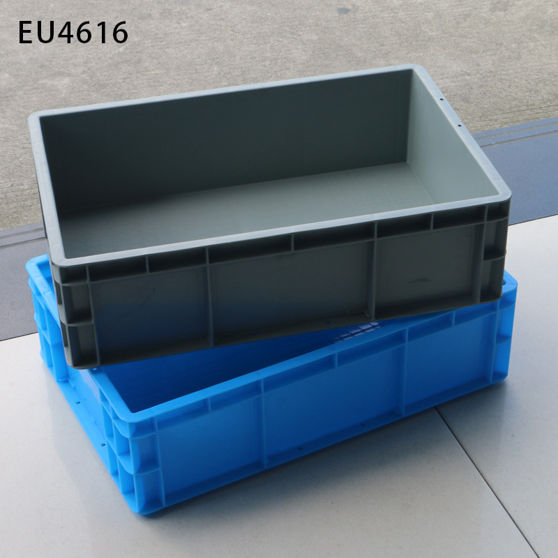 EU4616特大号加厚周转箱 塑料物料盒 灰色塑料箱 耐摔厂家