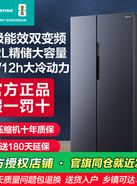 海信642L升大容量双开门一级风冷无霜节能变频智能家用官方电冰箱